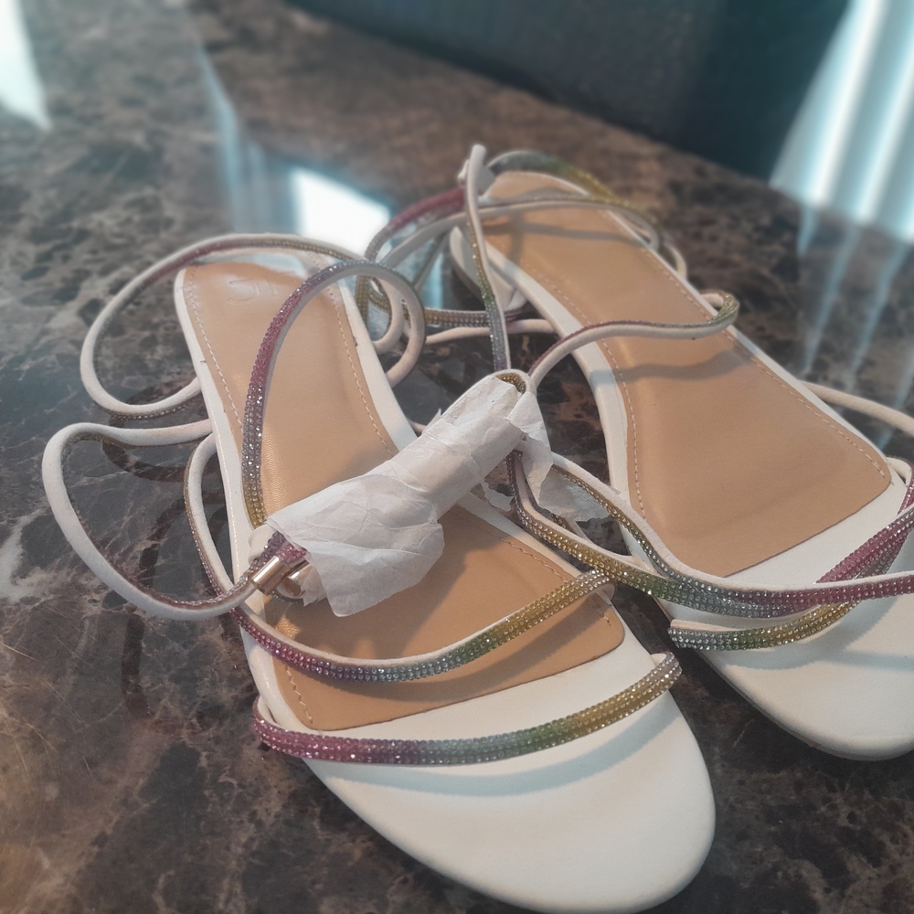 Elegant Multicolor Strappy Sandals